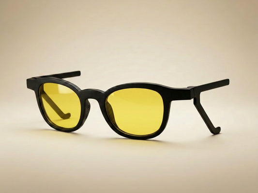 Hanea V1 - Enkelslipade Solglasögon yellow smoke